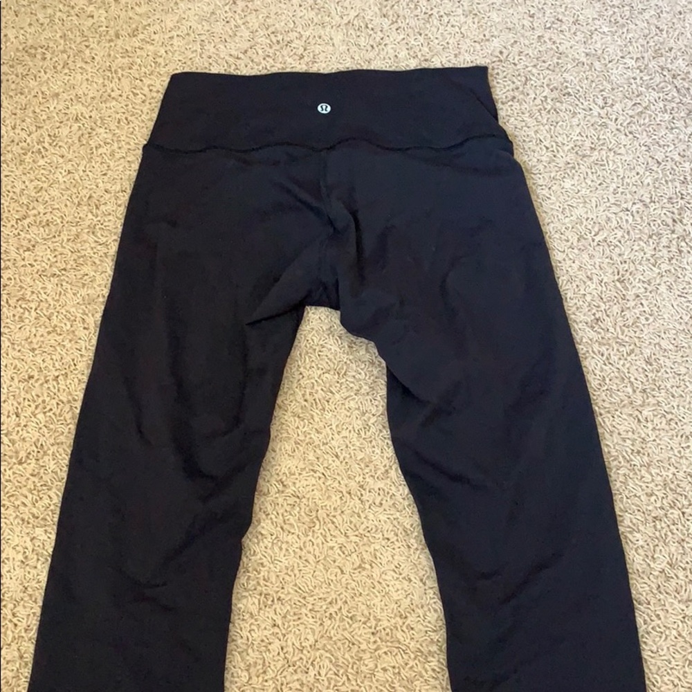 Lululemon wonder under high rise black leggings
